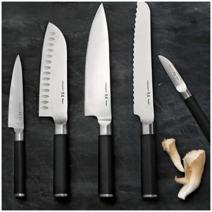 Fiskars Sensei Knivsæt<br> og GJD køkkentekstiler